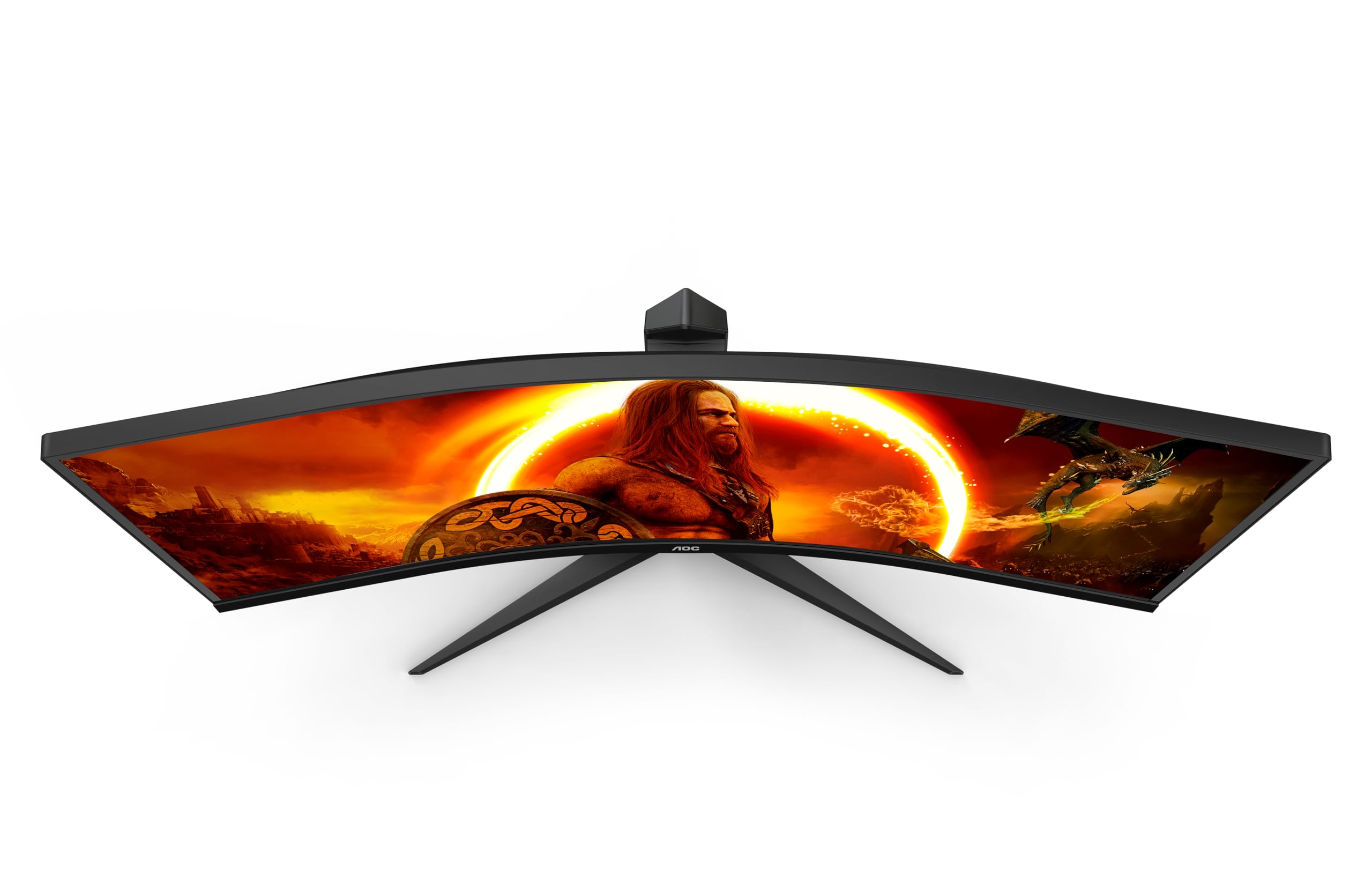 Monitor Gaming Ultraparonámico Curvo AOC CU34G2XP/BK 34'/ WQHD/ 1ms/ 180Hz/ VA/ Negro