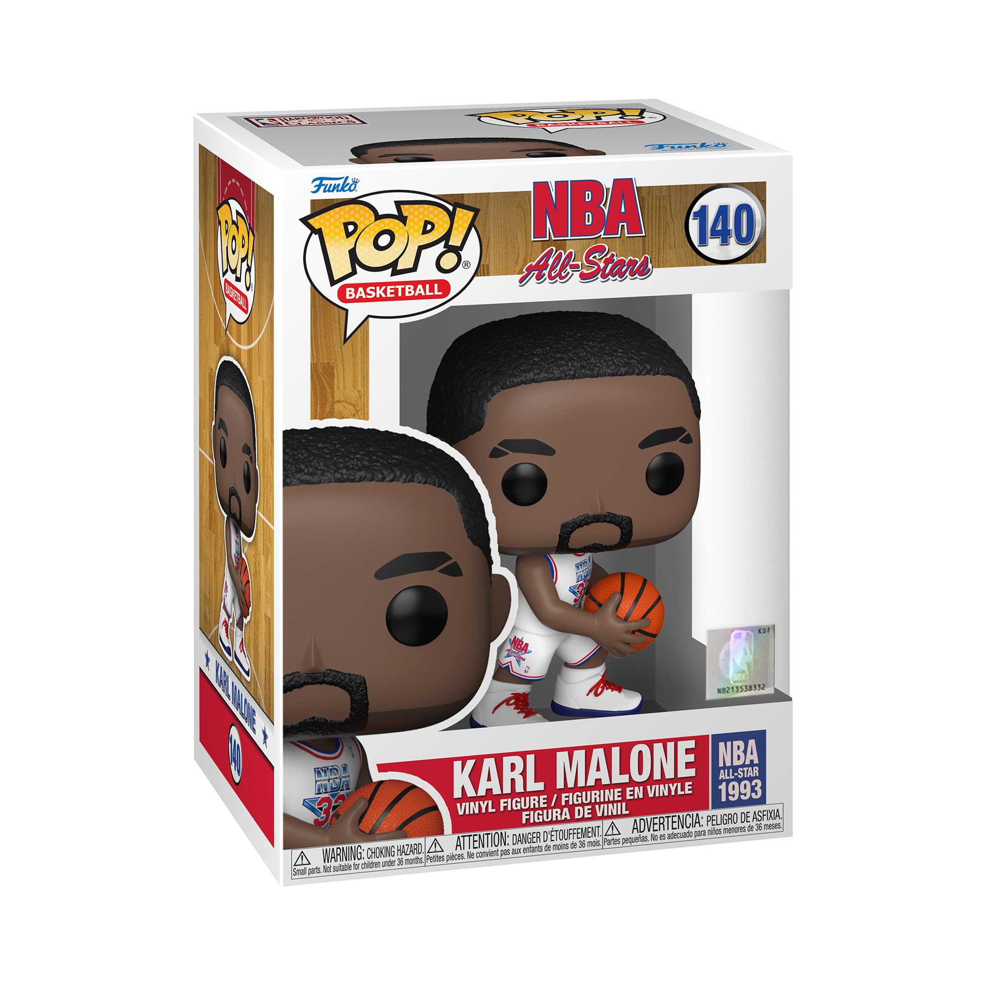 Funko Pop! NBA Legends-Karl Malone - (White All Star Uni 1993) - Figura de Vinilo Coleccionable - Idea de Regalo- Mercancia Oficial - Juguetes para Niños y Adultos - Sports Fans