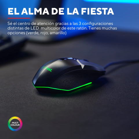 Ratón Gaming Trust Gaming GXT 109 Felox/ Hasta 6400 DPI