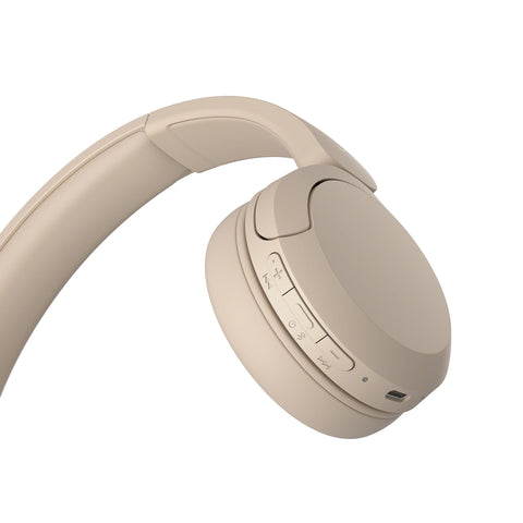 Auriculares inalámbricos Sony WH-CH520/ con Micrófono/ Bluetooth/ Beige