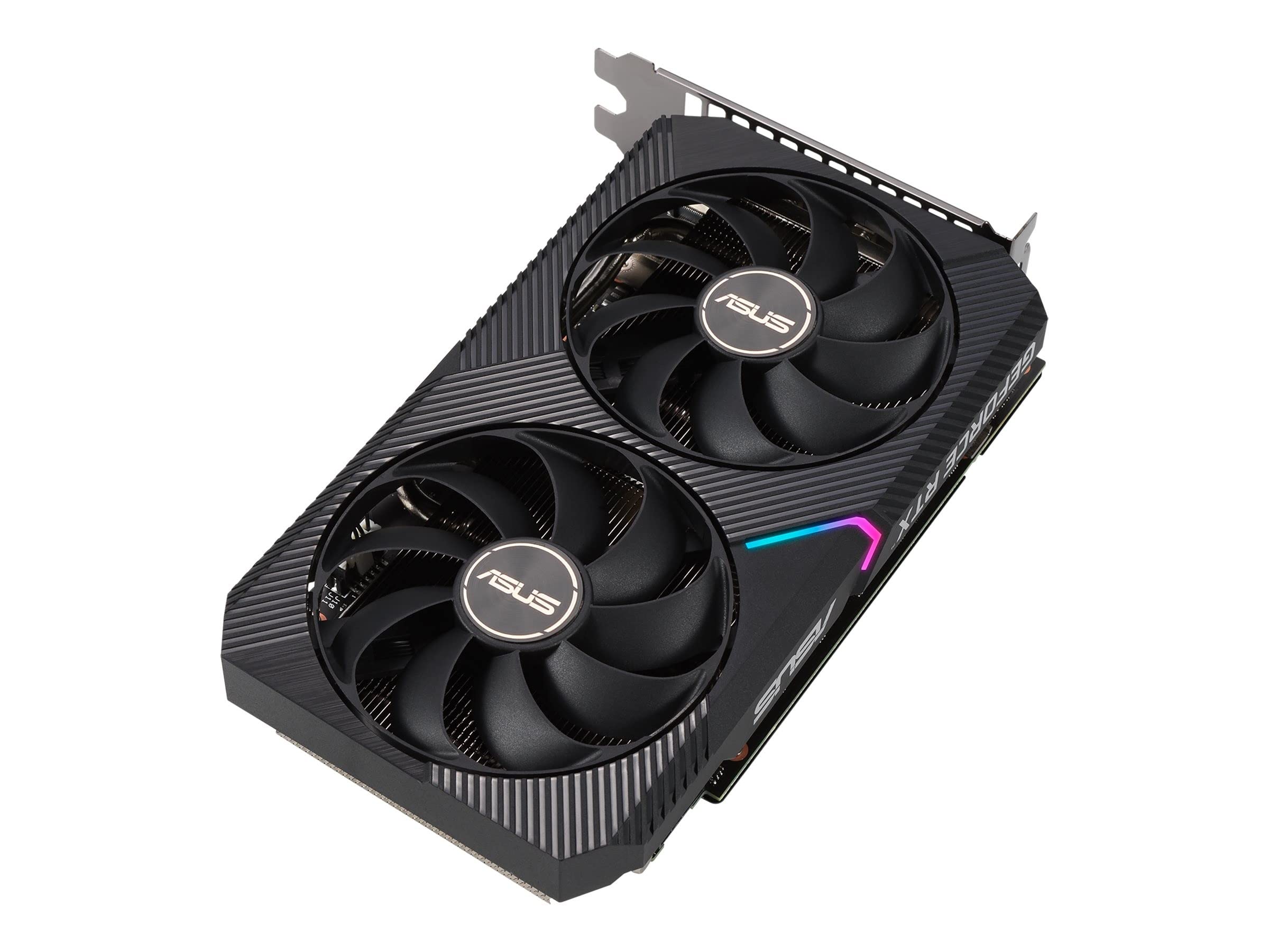 ASUS Dual NVIDIA GeForce RTX 3060 V2 OC Edition Tarjeta gráfica Gaming (PCIe 4.0, 12 GB GDDR6, HDMI 2.1, DisplayPort 1.4a, diseño de 2 Ranuras, Ventiladores Axial-Tech, Blanco