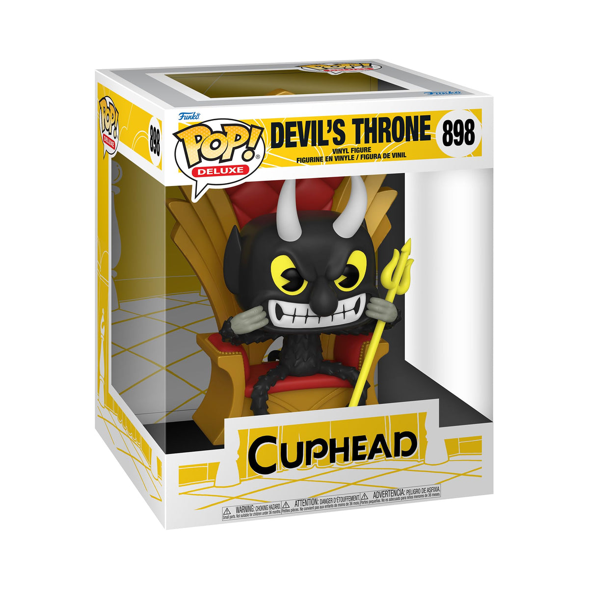 Funko Pop! Deluxe: Cuphead - The Devil In Chair - Figura de Vinilo Coleccionable - Idea de Regalo- Mercancia Oficial - Juguetes para Niños y Adultos - Video Games Fans - Muñeco para Coleccionistas