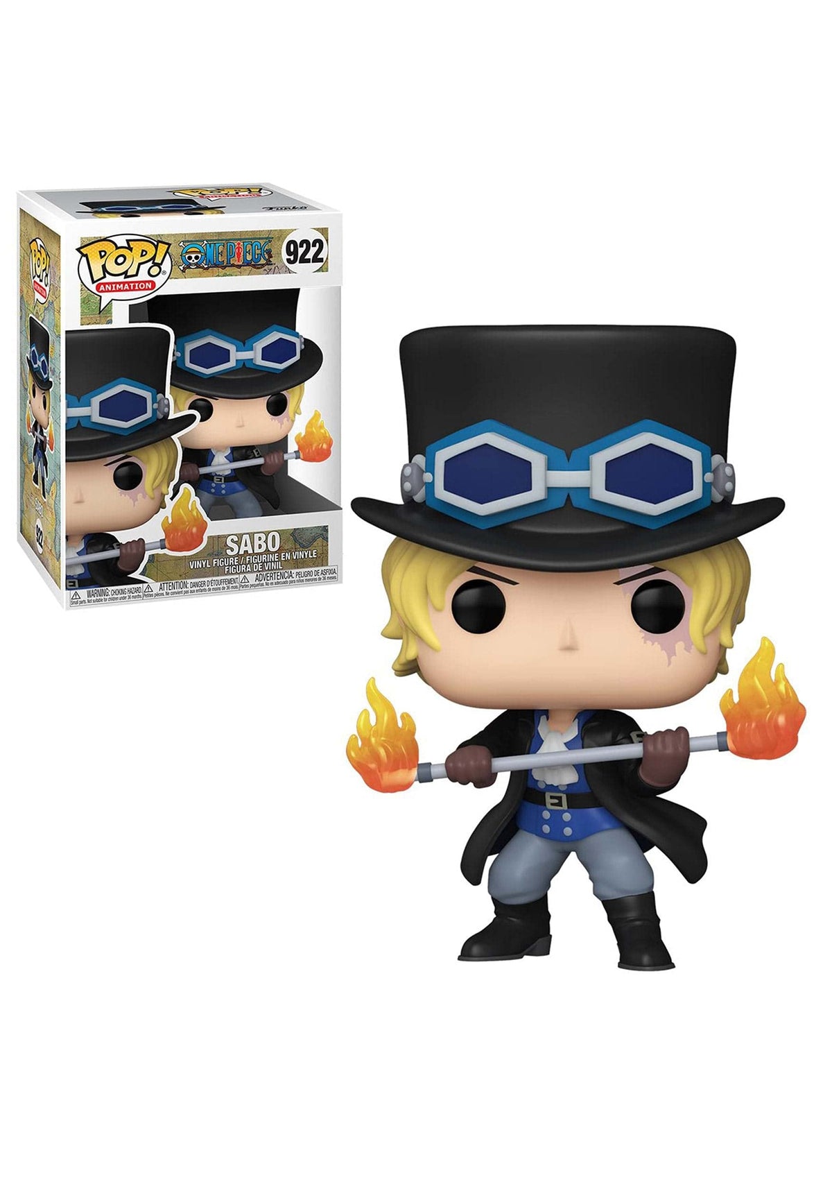 Funko Pop! Animation: One Piece - Sabo - Figura de Vinilo Coleccionable - Idea de Regalo- Mercancia Oficial - Juguetes para Niños y Adultos - Anime Fans - Muñeco para Coleccionistas