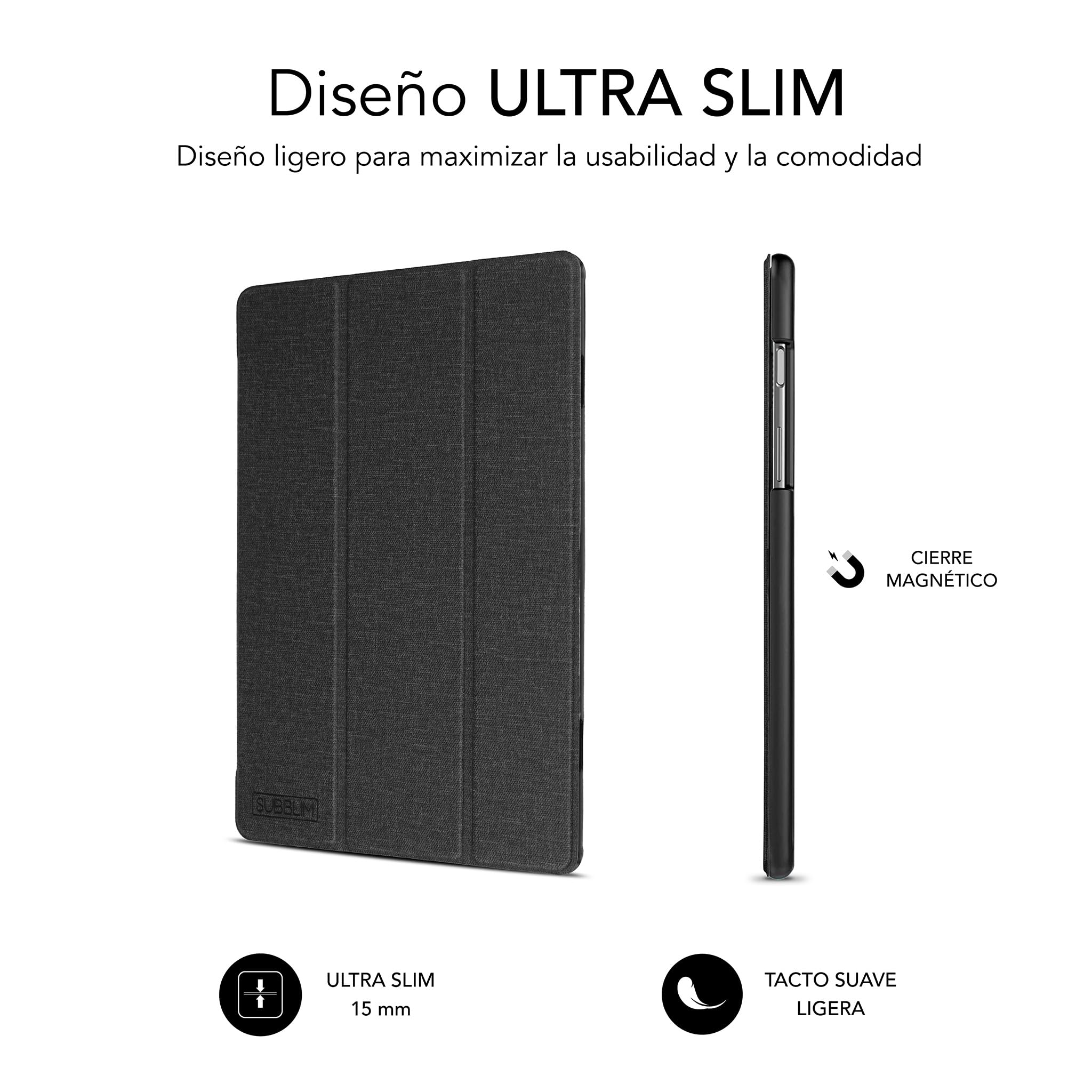 Funda Subblim Shock Case para Tablets Samsung Galaxy Tab A9 X115/ Negra