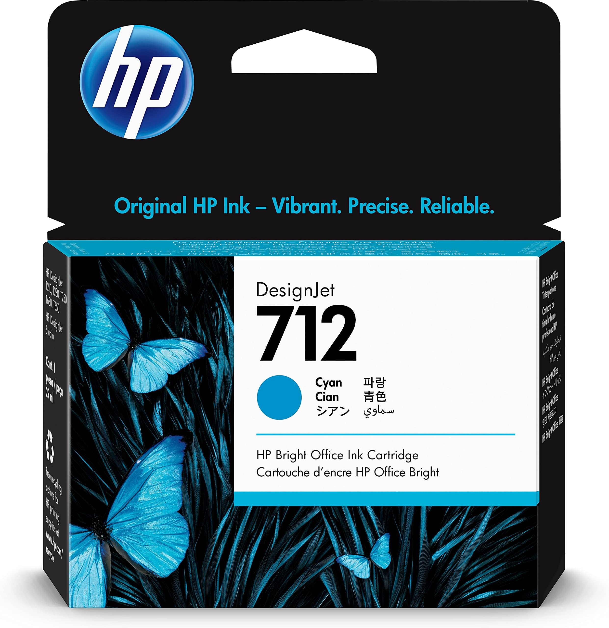 Cartucho de Tinta Original HP nº712/ Cian