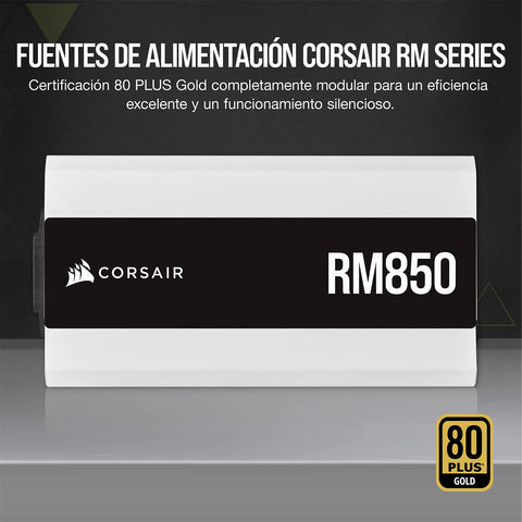 Fuente de Alimentación Corsair RM850/ 850W/ Ventilador 14cm/ 80 Plus Gold