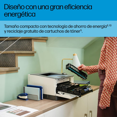 Impresora Láser Color HP LaserJet Pro 3202DW WiFi/ Dúplex/ Blanca