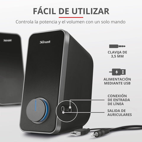 Altavoz Portable con Bluetooth Trust Arys/ 28W/ 2.0