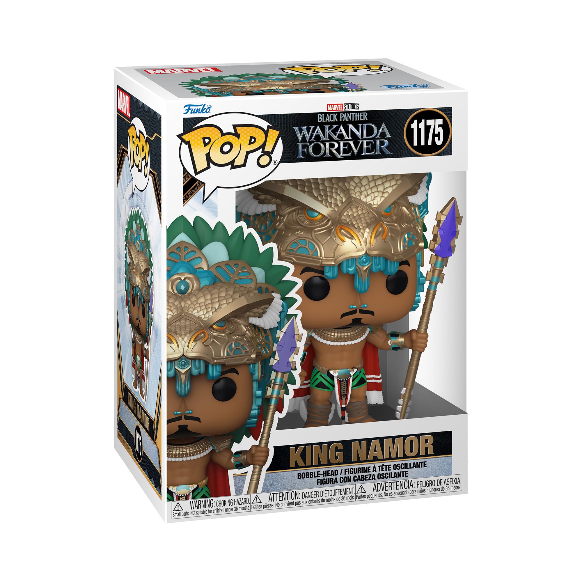 Funko Pop! Marvel: Black Panther: Wakanda Forever - King Namor - Figura de Vinilo Coleccionable - Idea de Regalo- Mercancia Oficial - Juguetes para Niños y Adultos - Movies Fans