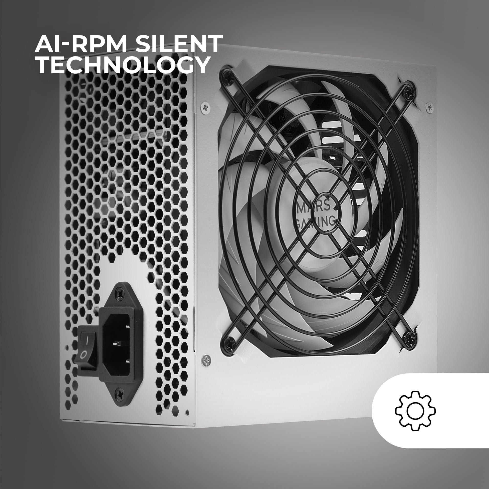 Fuente de Alimentación Mars Gaming MPIII750W/ 750W/ Ventilador 12cm