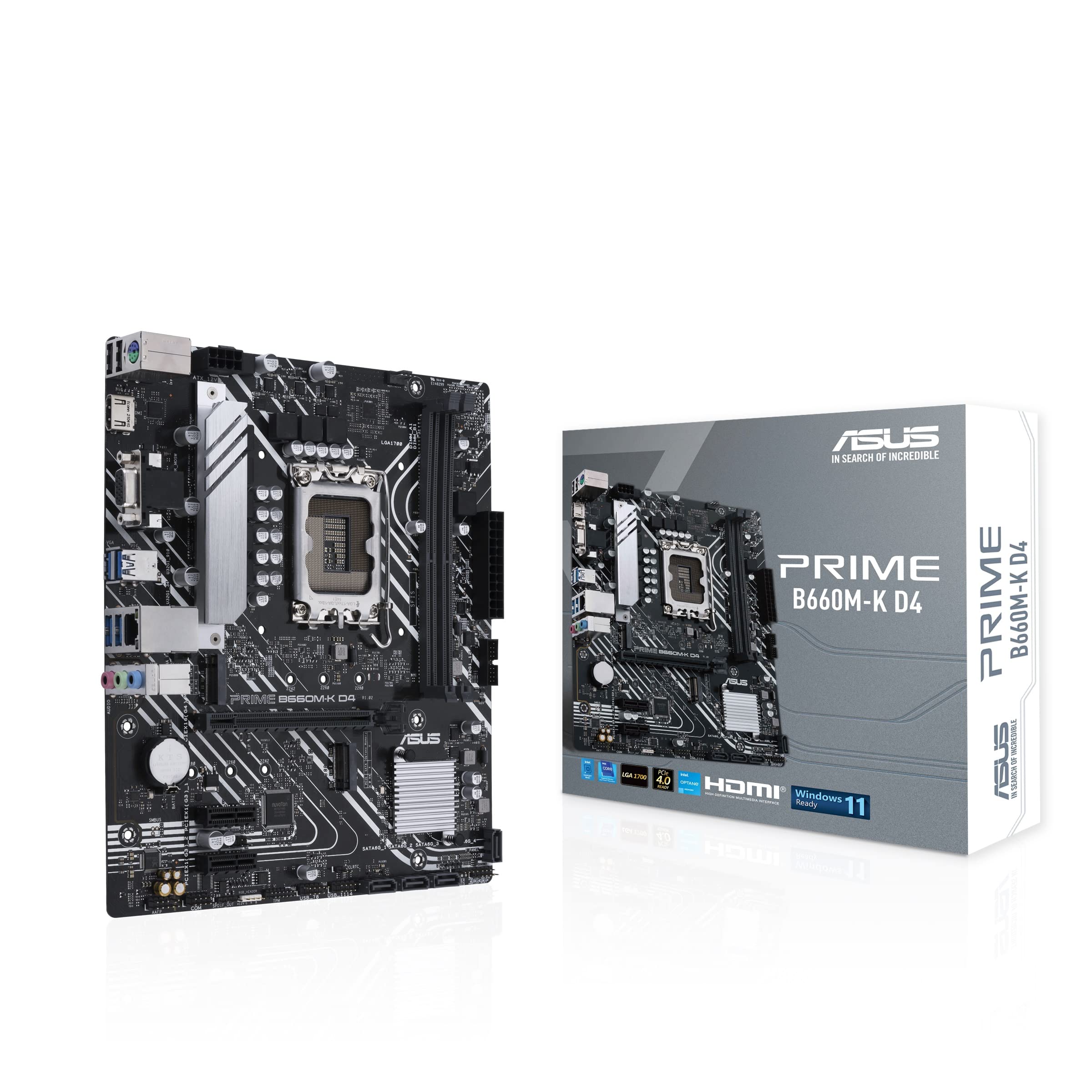 Placa Base Asus Prime B660M-K D4/ Socket 1700/ Micro ATX