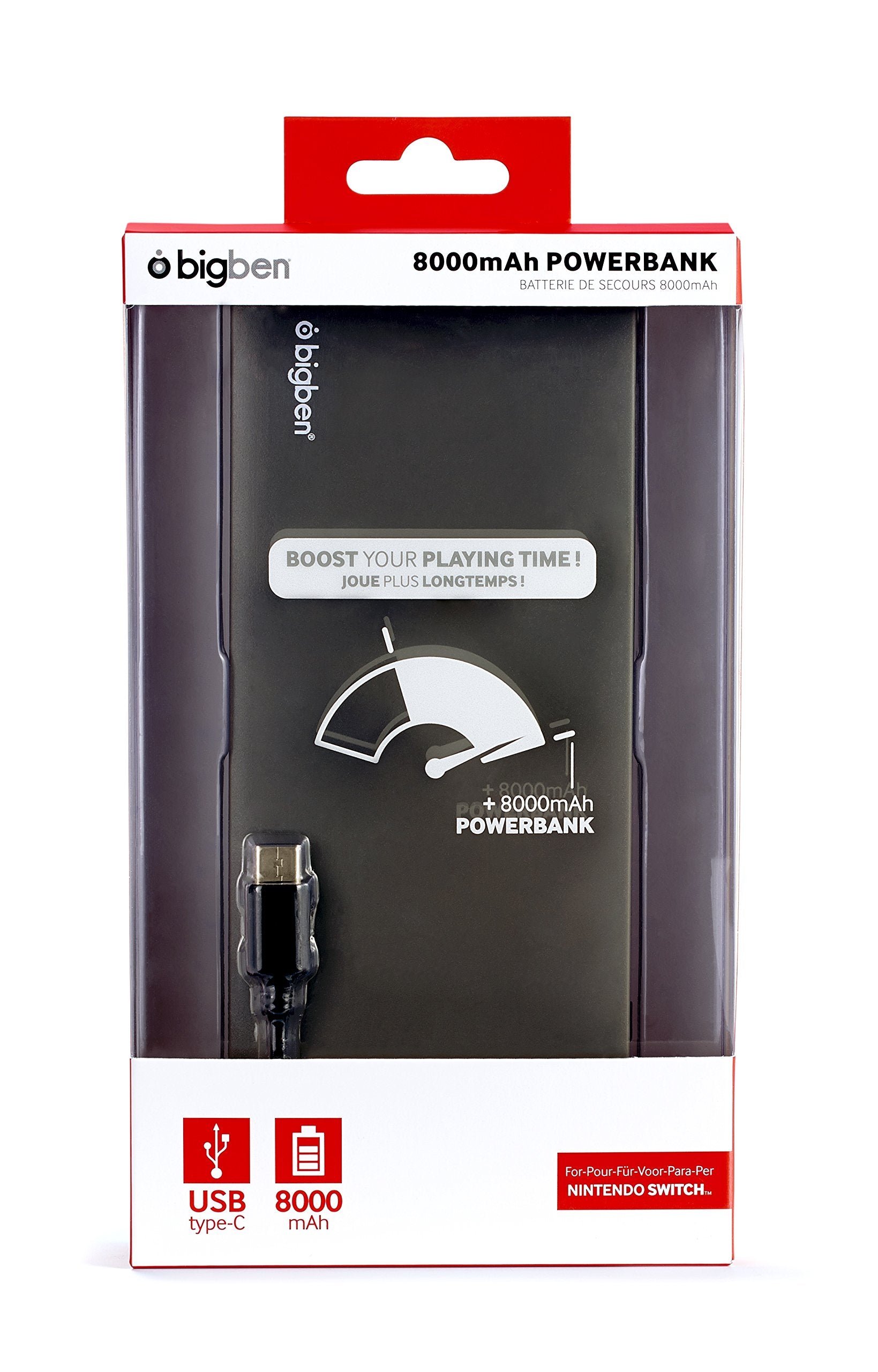 Bigben Interactive - Cargador Portátil De 8000 mAh (Nintendo Switch)