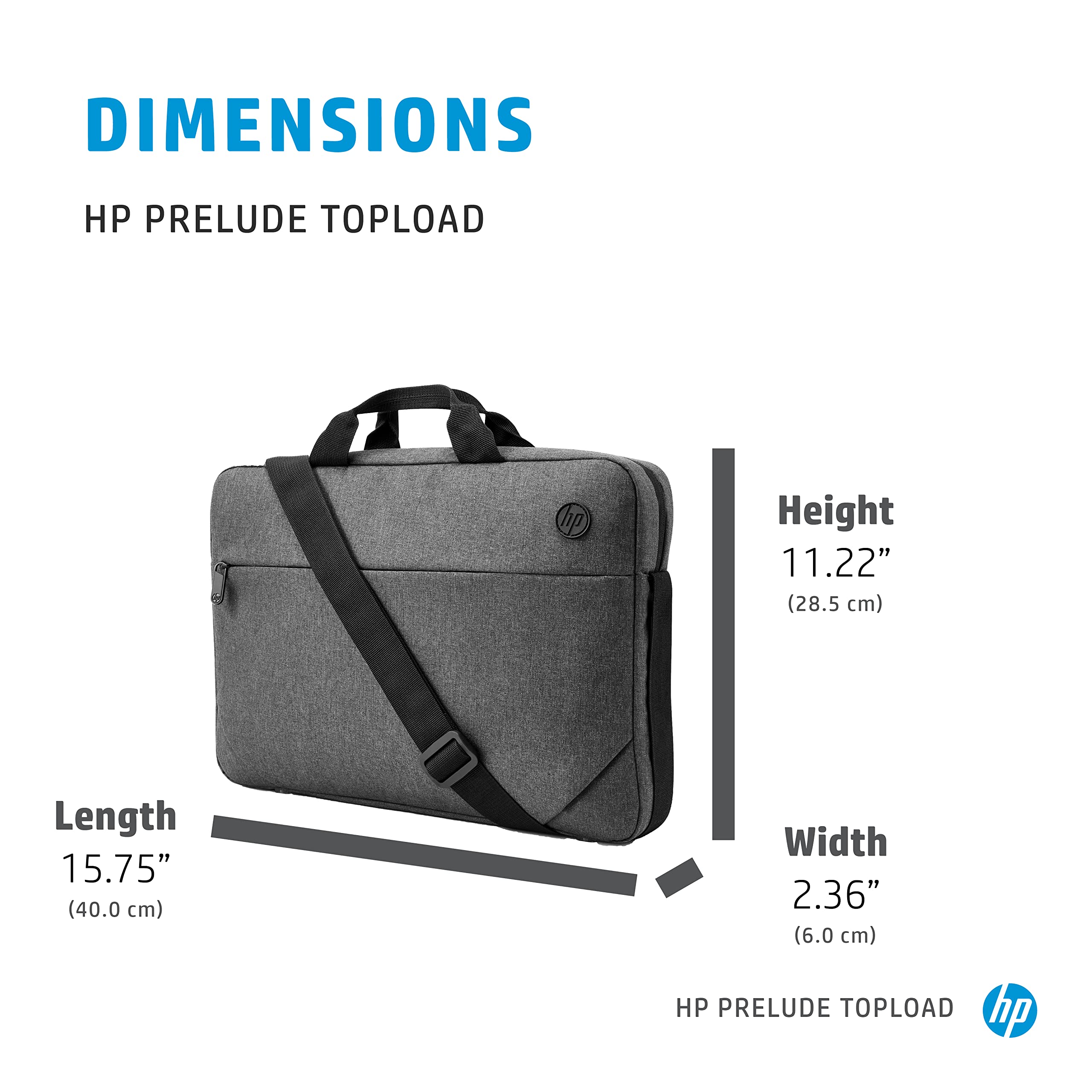 Maletín HP Prelude para Portátiles hasta 15.6'/ Gris Formato OEM