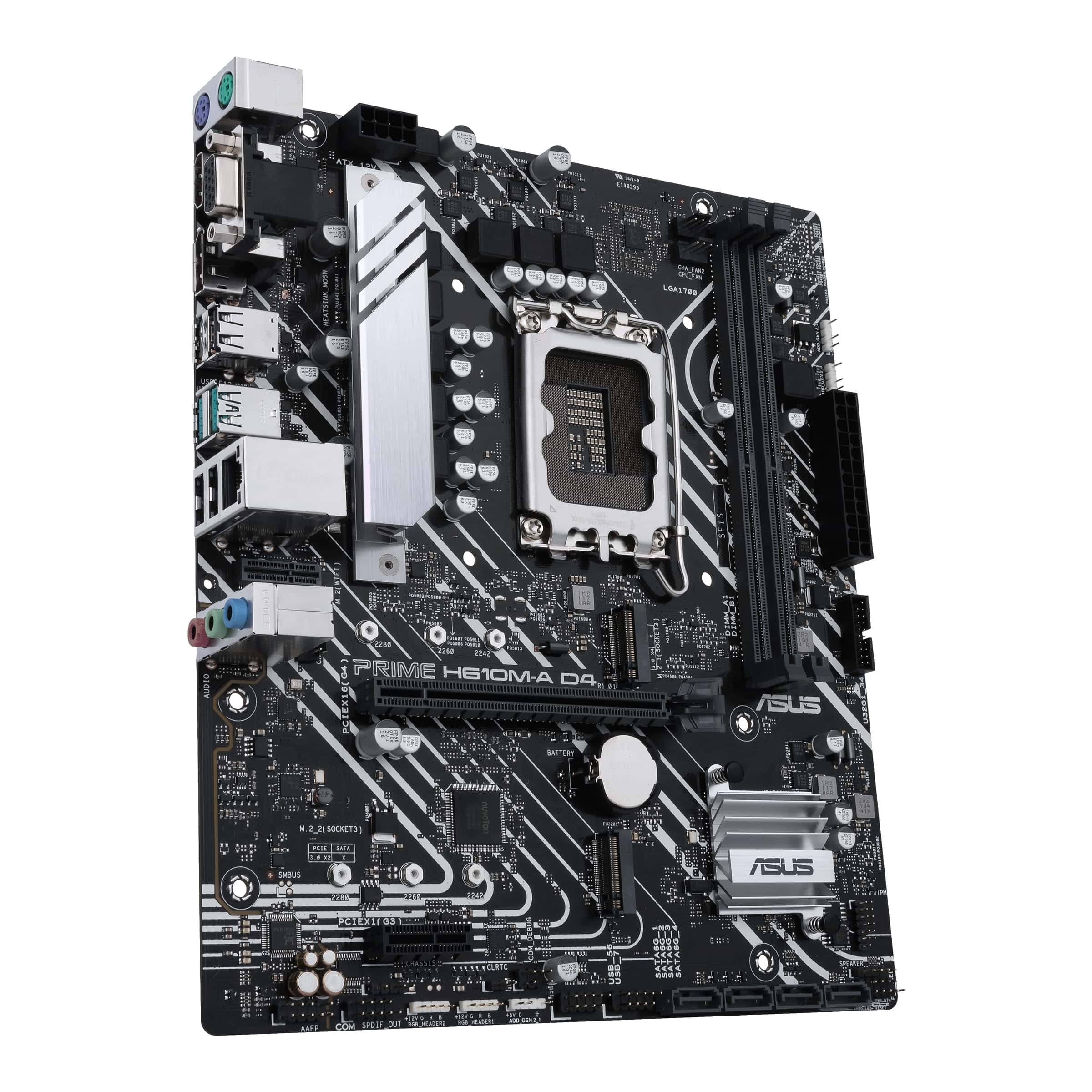 Placa Base Asus Prime H610M-A D4-CSM/ Socket 1700/ Micro ATX