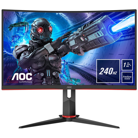 Monitor Gaming Curvo AOC C32G2ZE 31.5'/ Full HD/ 1ms/ 240Hz/ VA/ Negro