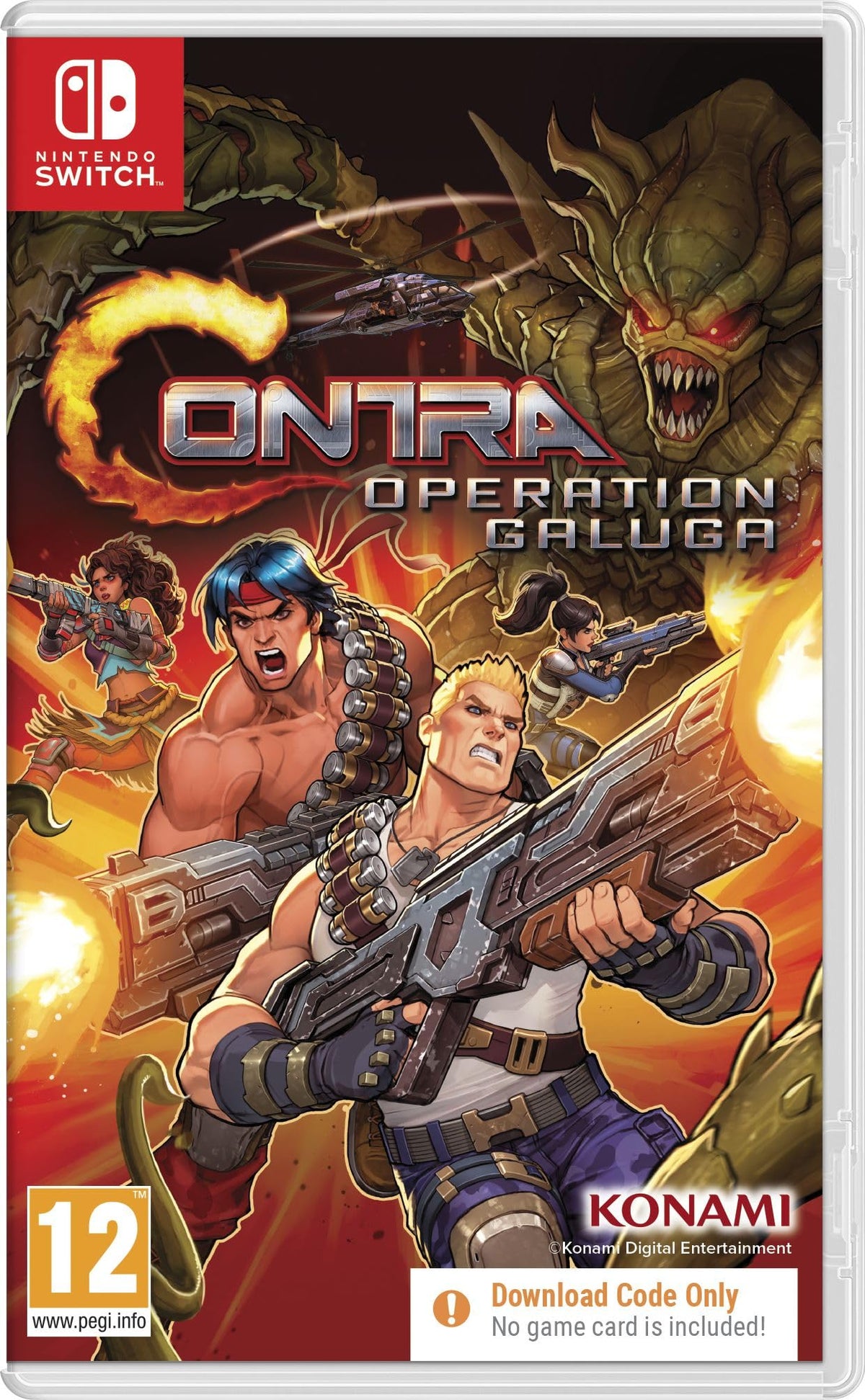 Contra: Operation Galuga (Código de descarga del juego en la caja) - Switch