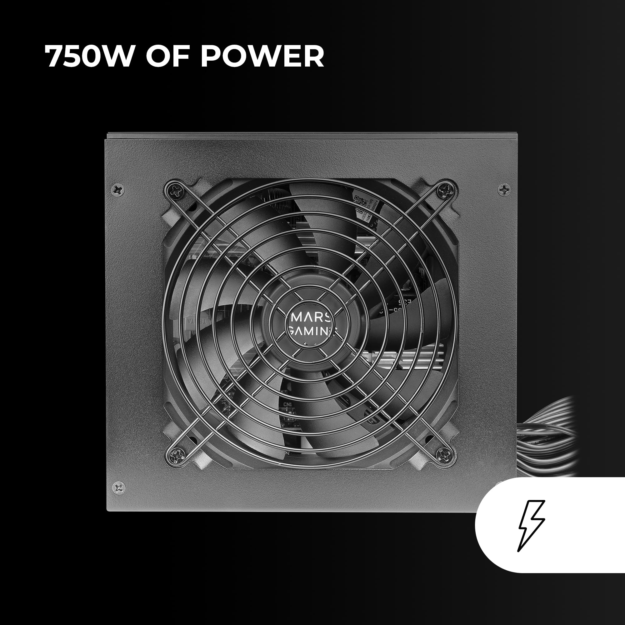 Fuente de Alimentación Mars Gaming MPB750S/ 750W/ Ventilador 12cm/ 80 Plus Bronze