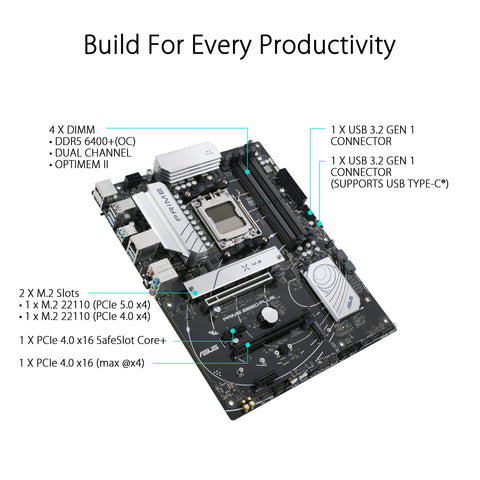 Placa Base Asus Prime B650-PLUS Socket AM5