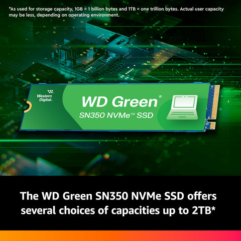 Disco SSD Western Digital WD Green SN350 1TB/ M.2 2280 PCIe/