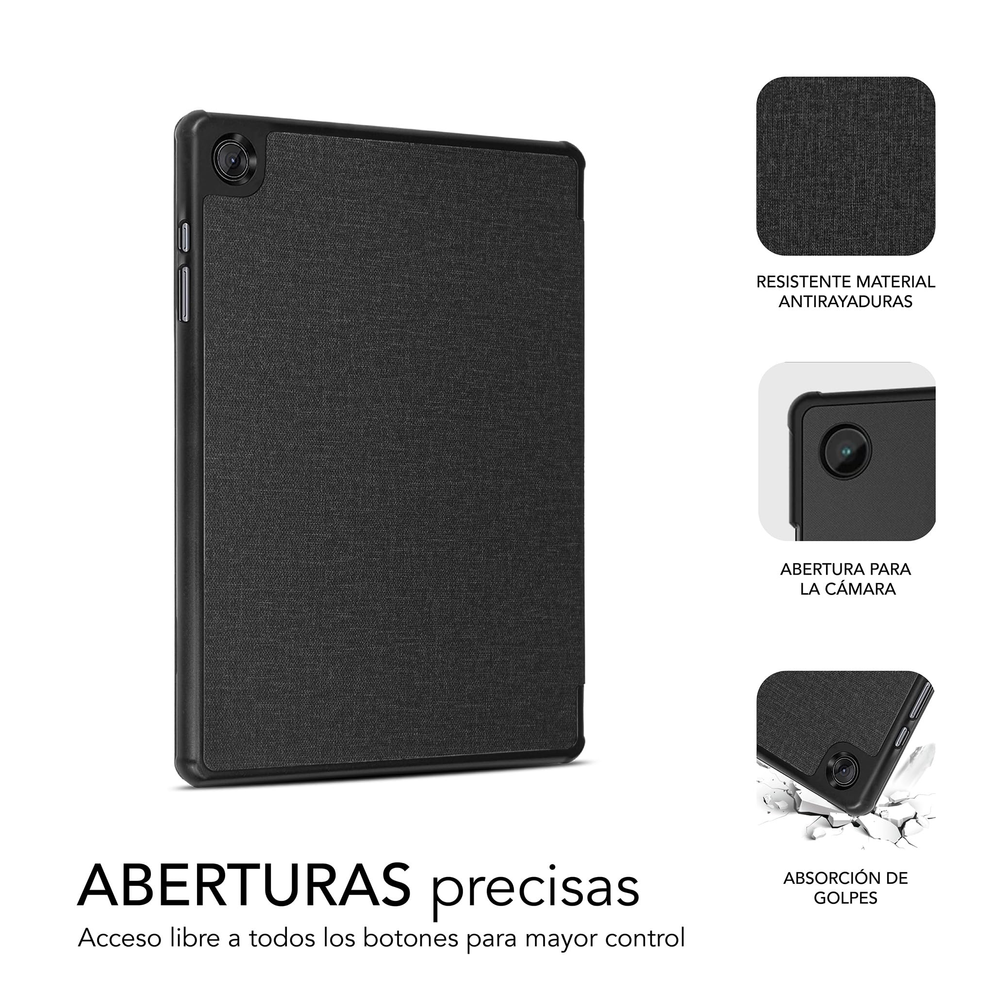 Funda Subblim Shock Case para Tablets Samsung Galaxy Tab A9 X115/ Negra