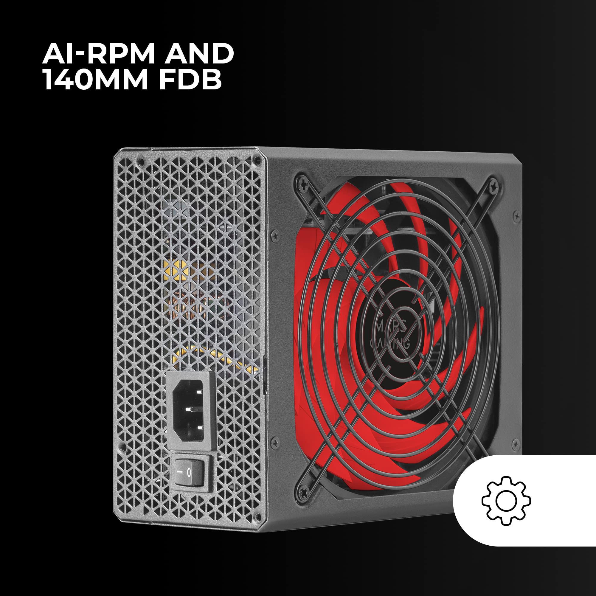 Fuente de Alimentación Mars Gaming MPB750M/ 750W/ Ventilador 14cm/ 80 Plus Bronze