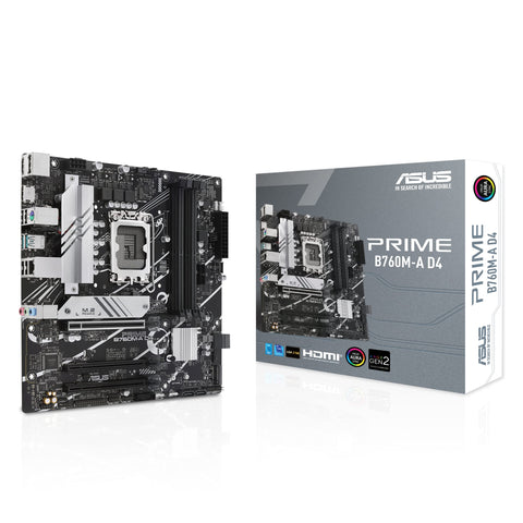 Placa Base Asus Prime B760M-A D4-CSM/ Socket 1700/ Micro ATX