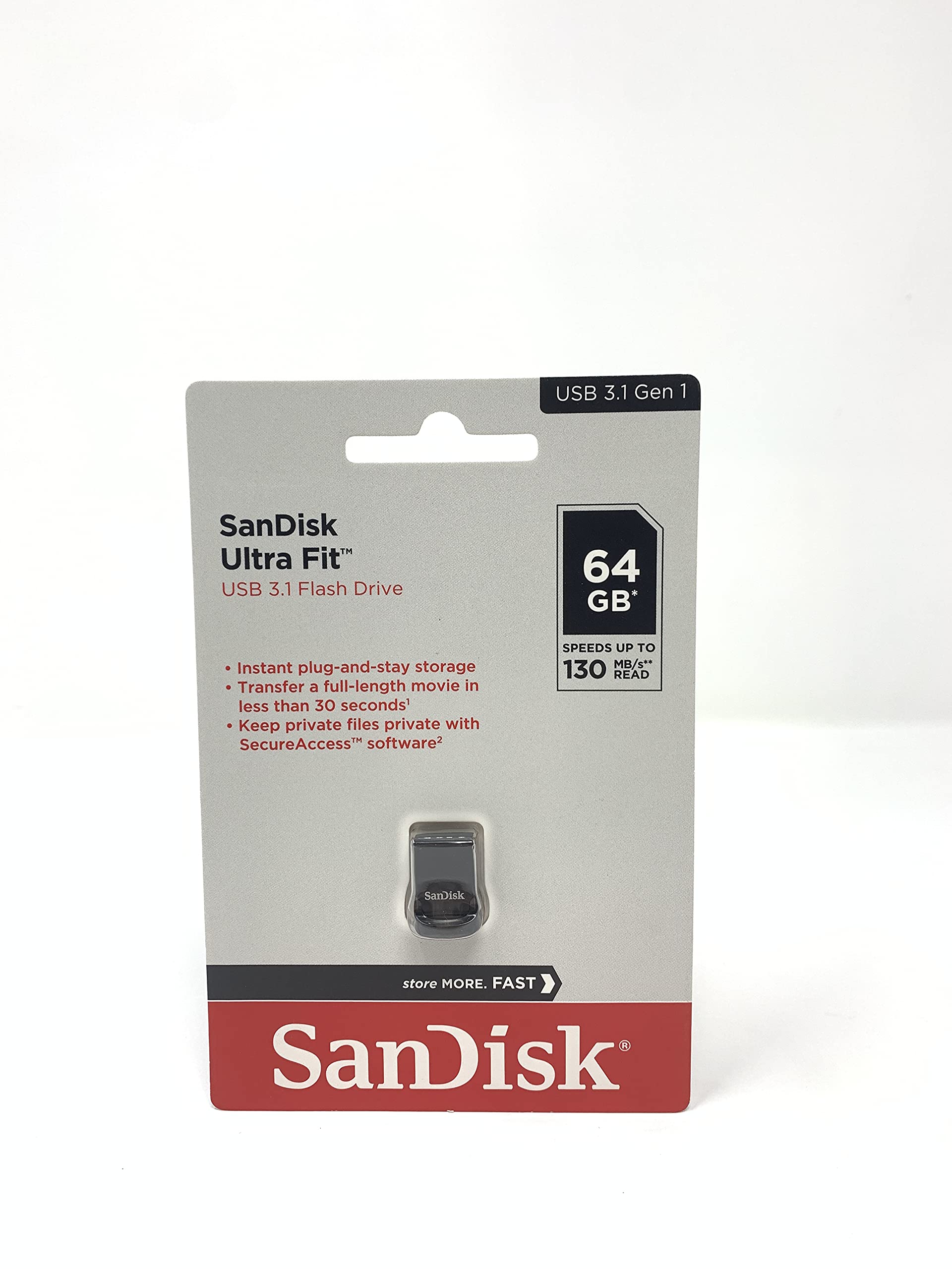 Pendrive 64GB SanDisk Ultra Fit USB 3.1