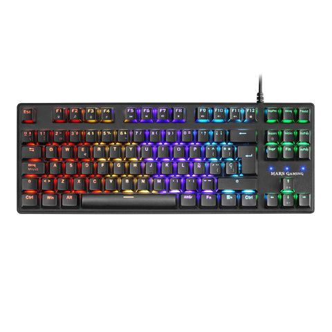 Teclado Gaming Mecánico Mars Gaming MKXTKLRES/ Switch Rojo