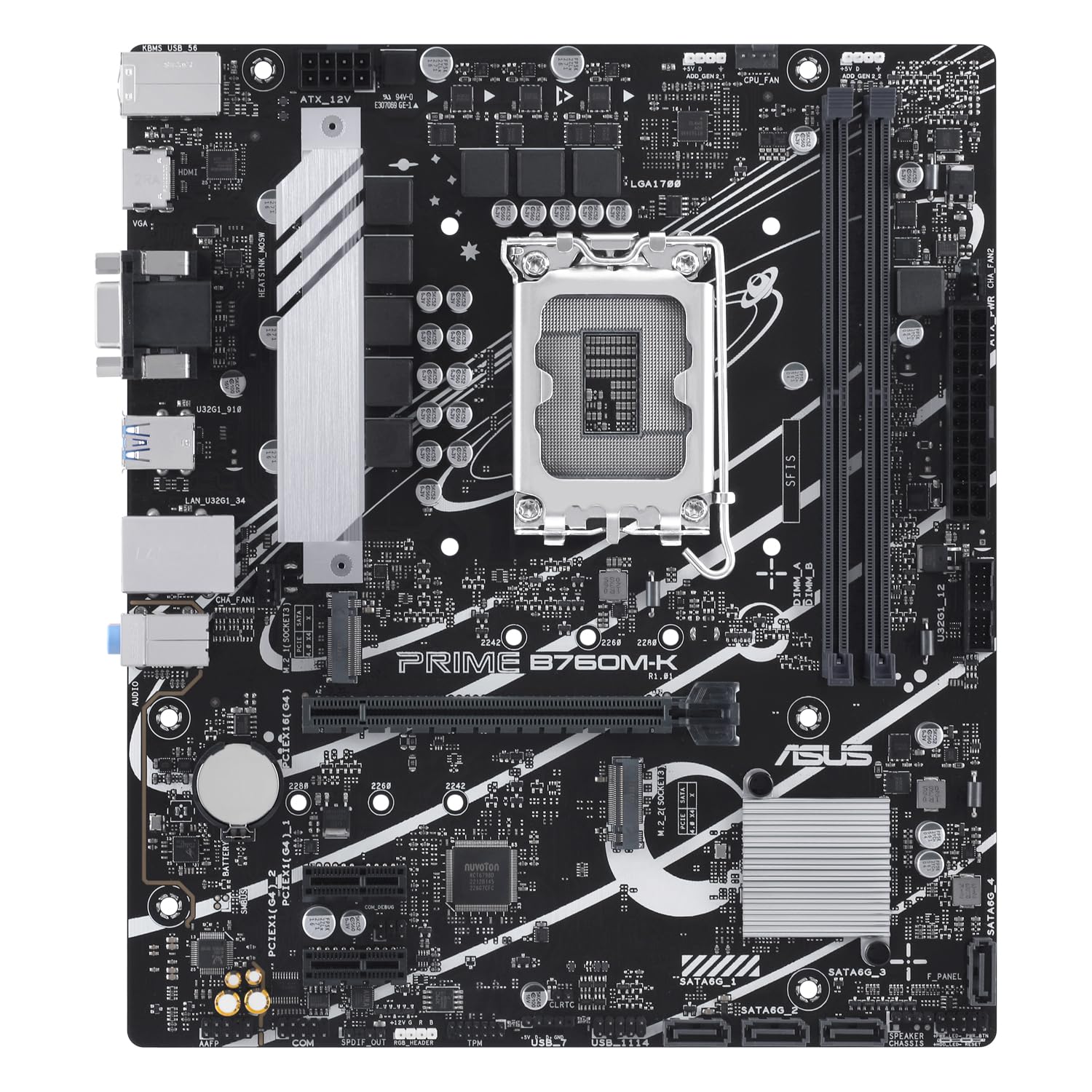 Placa Base Asus PRIME B760M-K Socket 1700/ Micro ATX