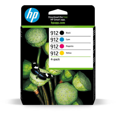 Cartucho de Tinta Original HP nº912 Multipack/ Negro/ Magenta/ Cian/ Amarillo