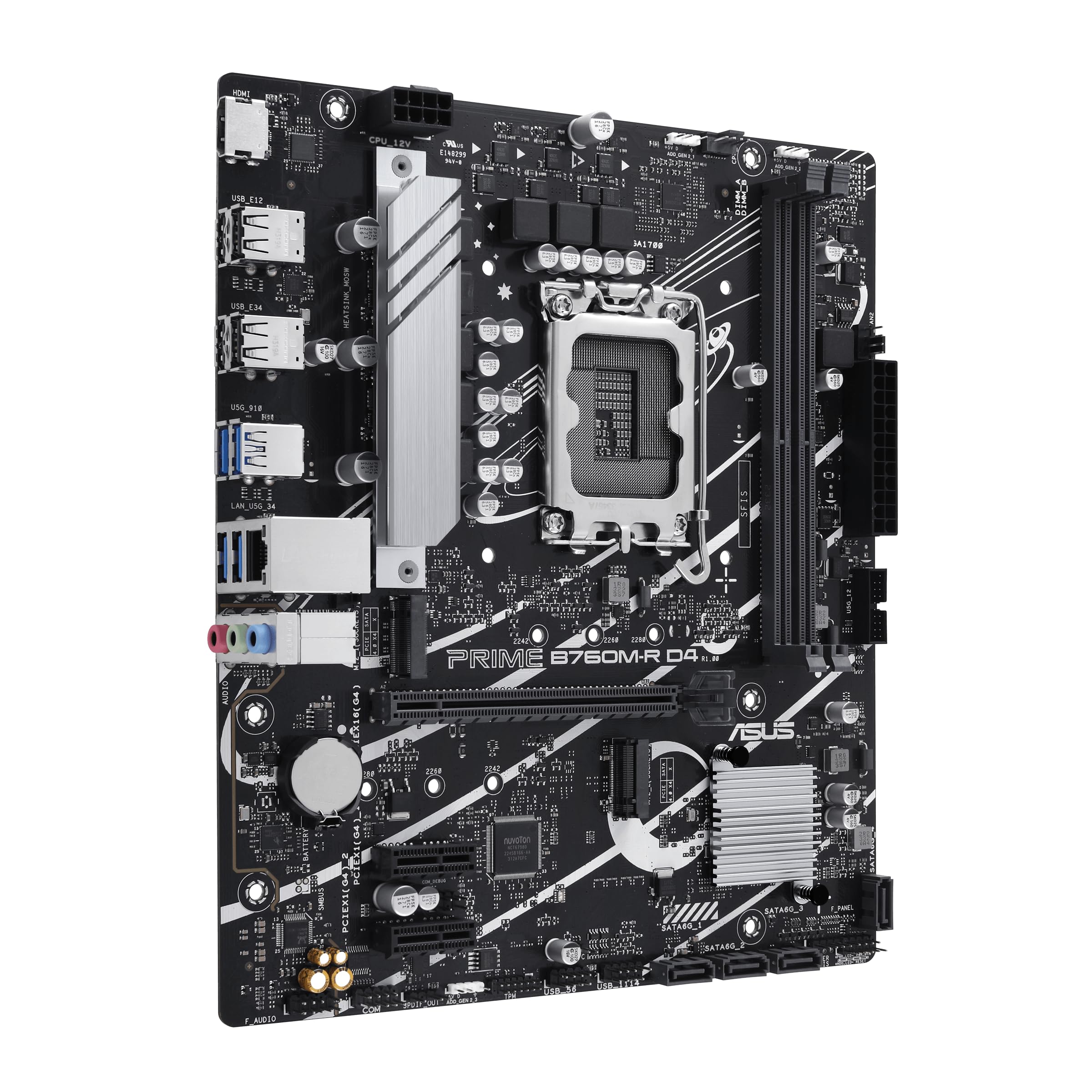 Placa Base Asus PRIME B760M-R D4 Socket 1700/ Micro ATX