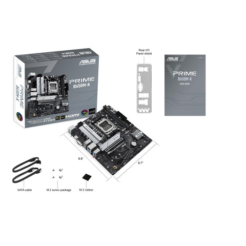 Placa Base Asus Prime B650M-K/ Socket AM5/ Micro ATX