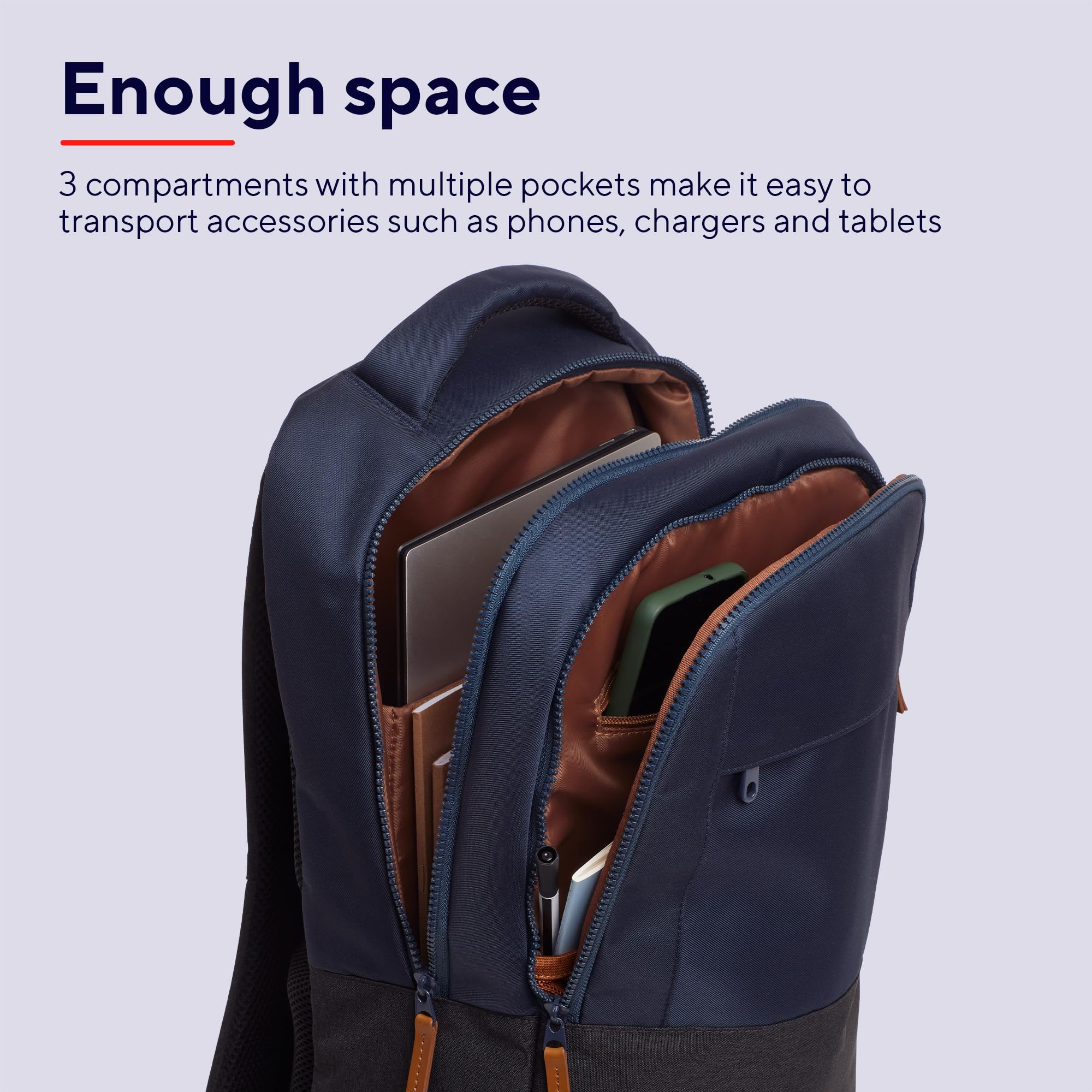 Mochila Trust Lisboa para Portátiles hasta 16'/ Azul