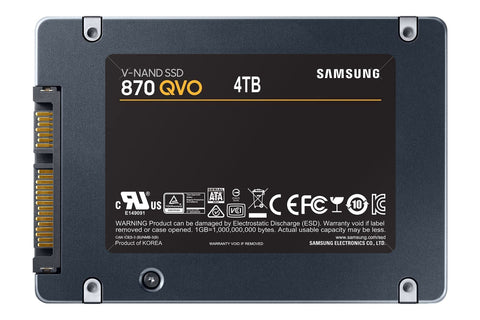 Disco SSD Samsung 870 QVO 4TB/ SATA III/ Full Capacity