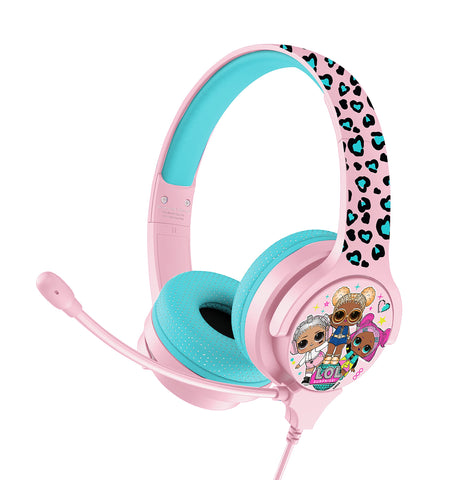 OTL Technologies Auriculares con Cable Rosas LOL Surprise, para niños (Producto con Licencia Oficial)