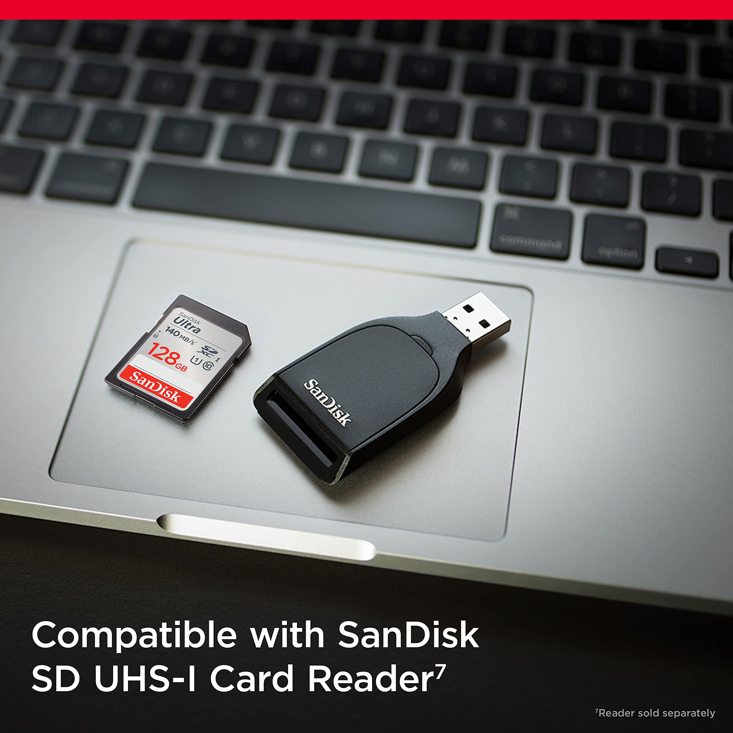 Tarjeta de Memoria SanDisk Ultra 128GB SD HC UHS-I - SDXC/ Clase 10/ 140MBs