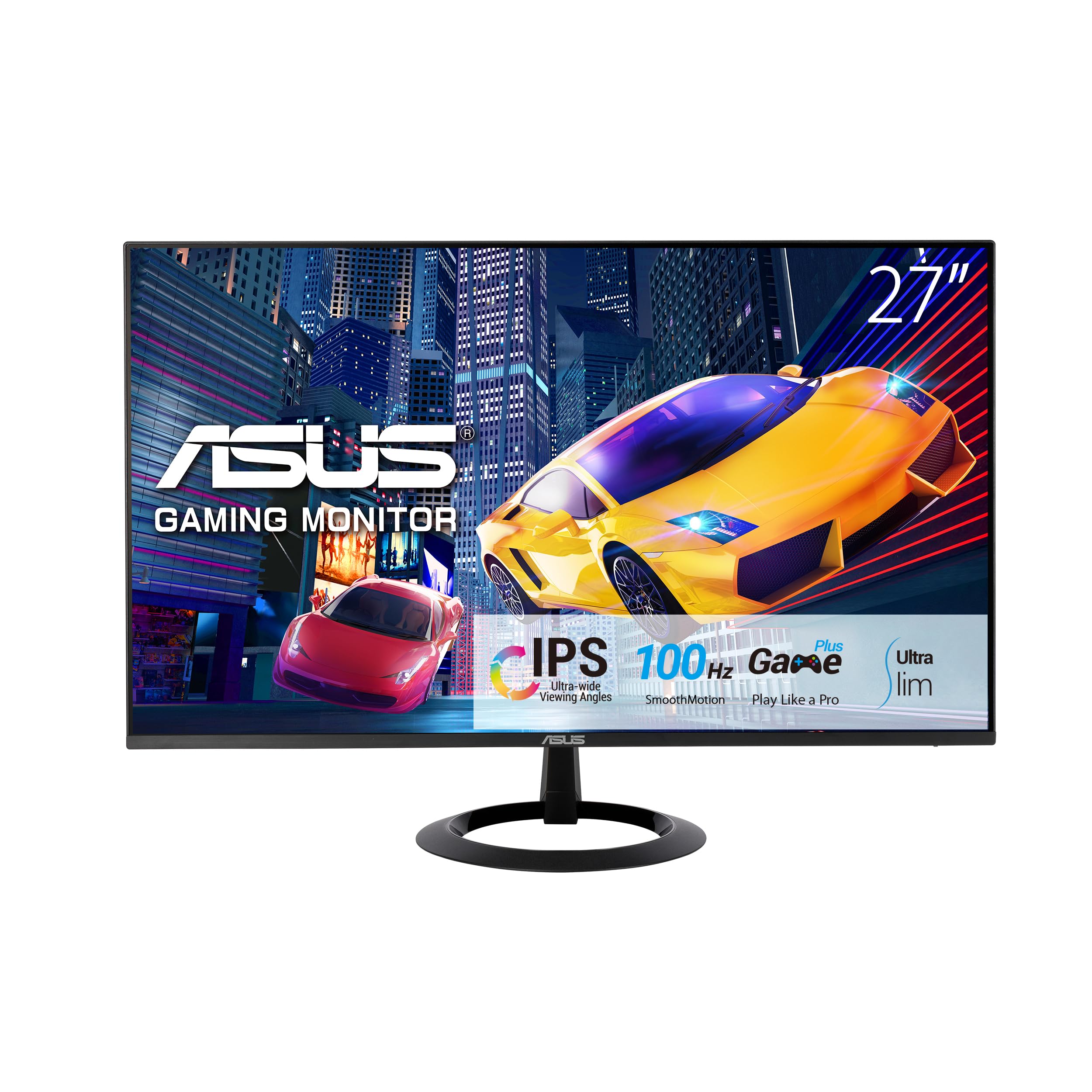 Monitor Gaming Asus VZ27EHF 27'/ Full HD/ 1ms/ 100Hz/ IPS/ Negro