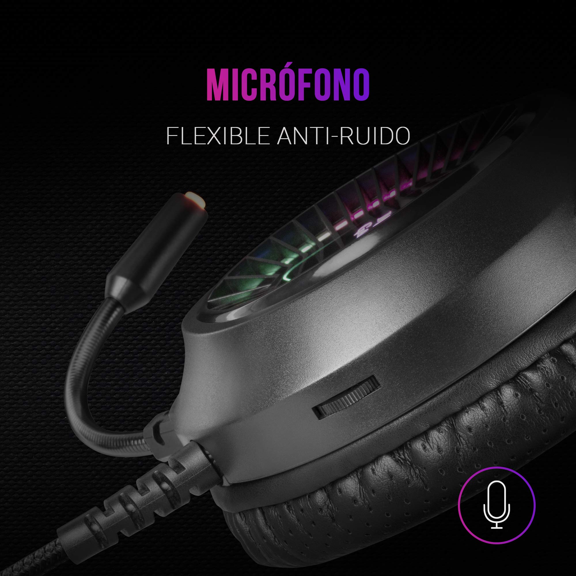 Auriculares Gaming con Micrófono Mars Gaming MH220/ Jack 3.5/ Negros