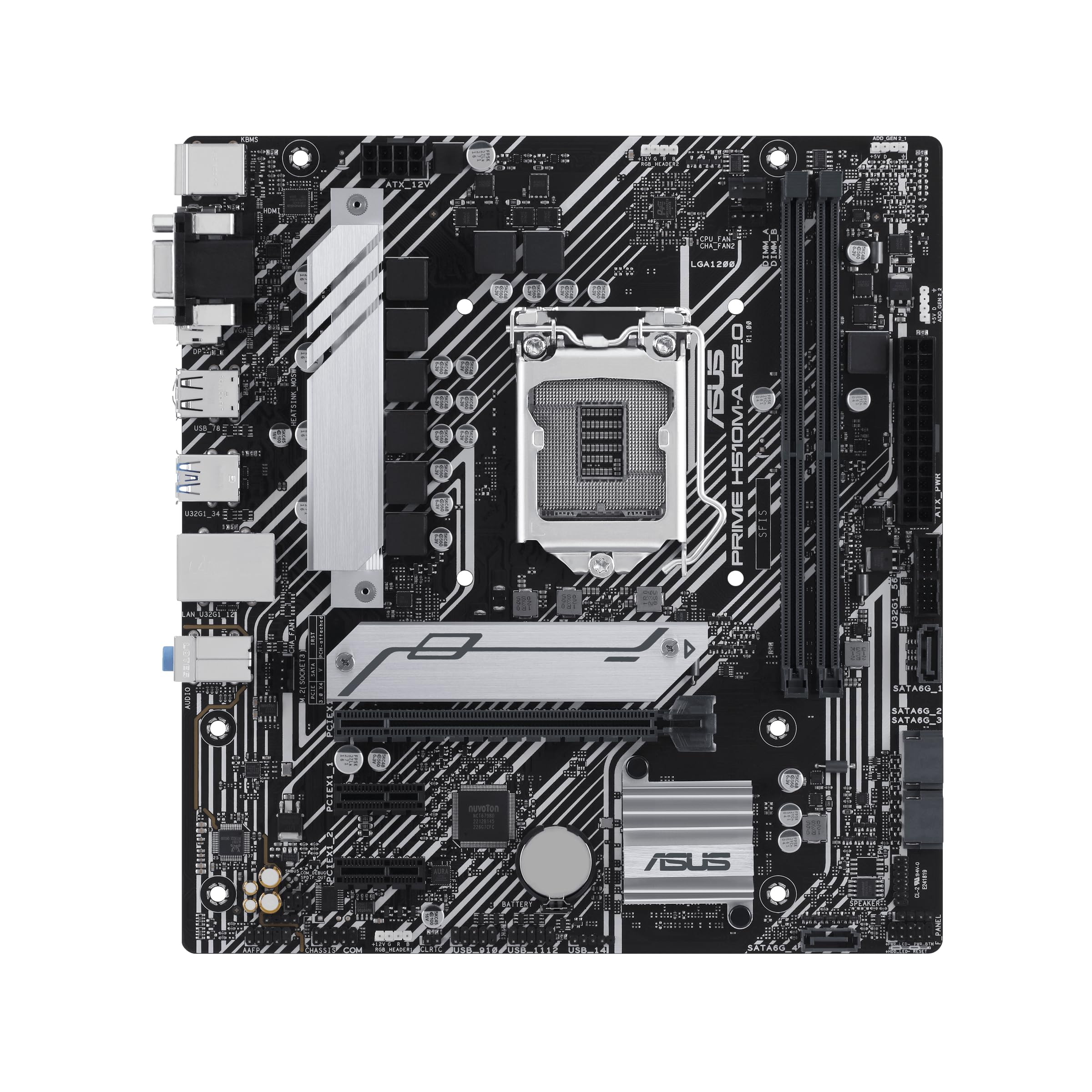 Placa Base Asus Prime H510M-A R2.0 Socket 1200/ Micro ATX