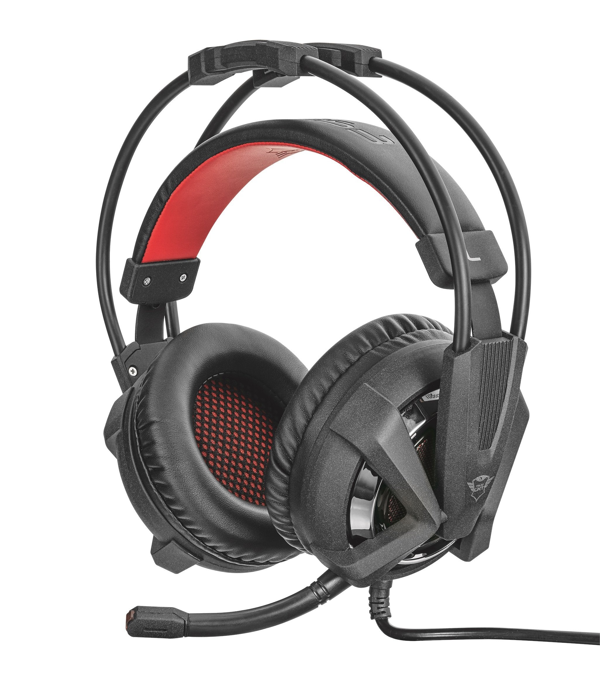 Trust GXT 353 - Auriculares Gaming iluminados con vibración de Bajos para PC y PS4, Color Negro