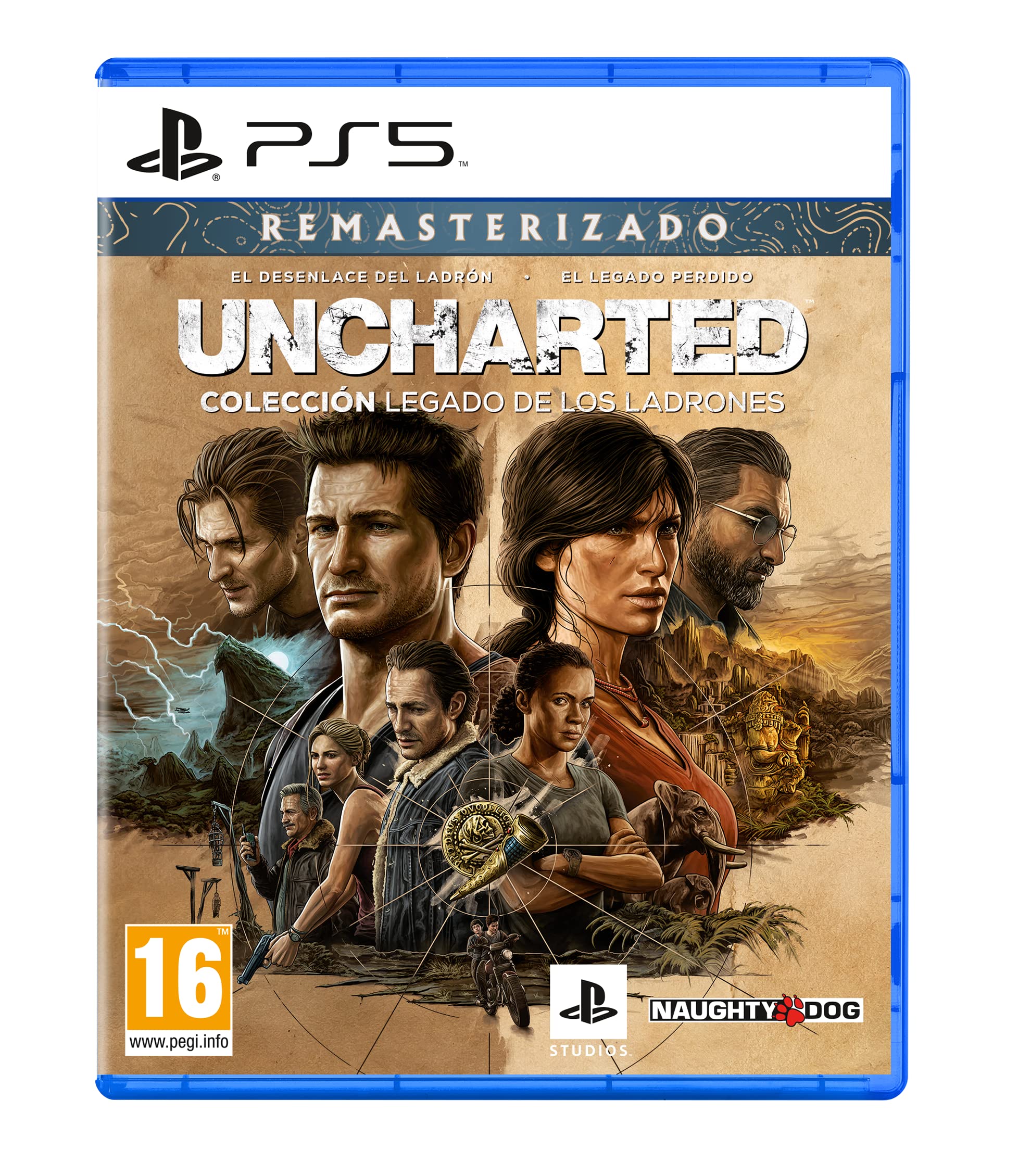 Uncharted Legacy of Thieves Collection PS5 |Colección de Videojuegos oficial de Playstation que Incluye Uncharted 4 y Uncharted El Legado Perdido | Configurable en Español, Portugués e Inglés