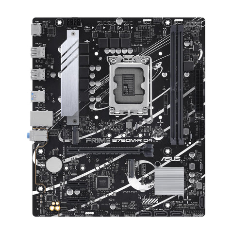 Placa Base Asus PRIME B760M-R D4 Socket 1700/ Micro ATX