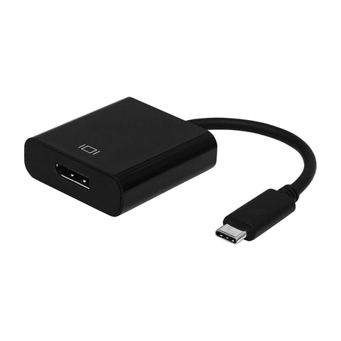 Conversor Aisens A109-0345/ USB Tipo-C Macho - DisplayPort Hembra/ 15cm/ Negro