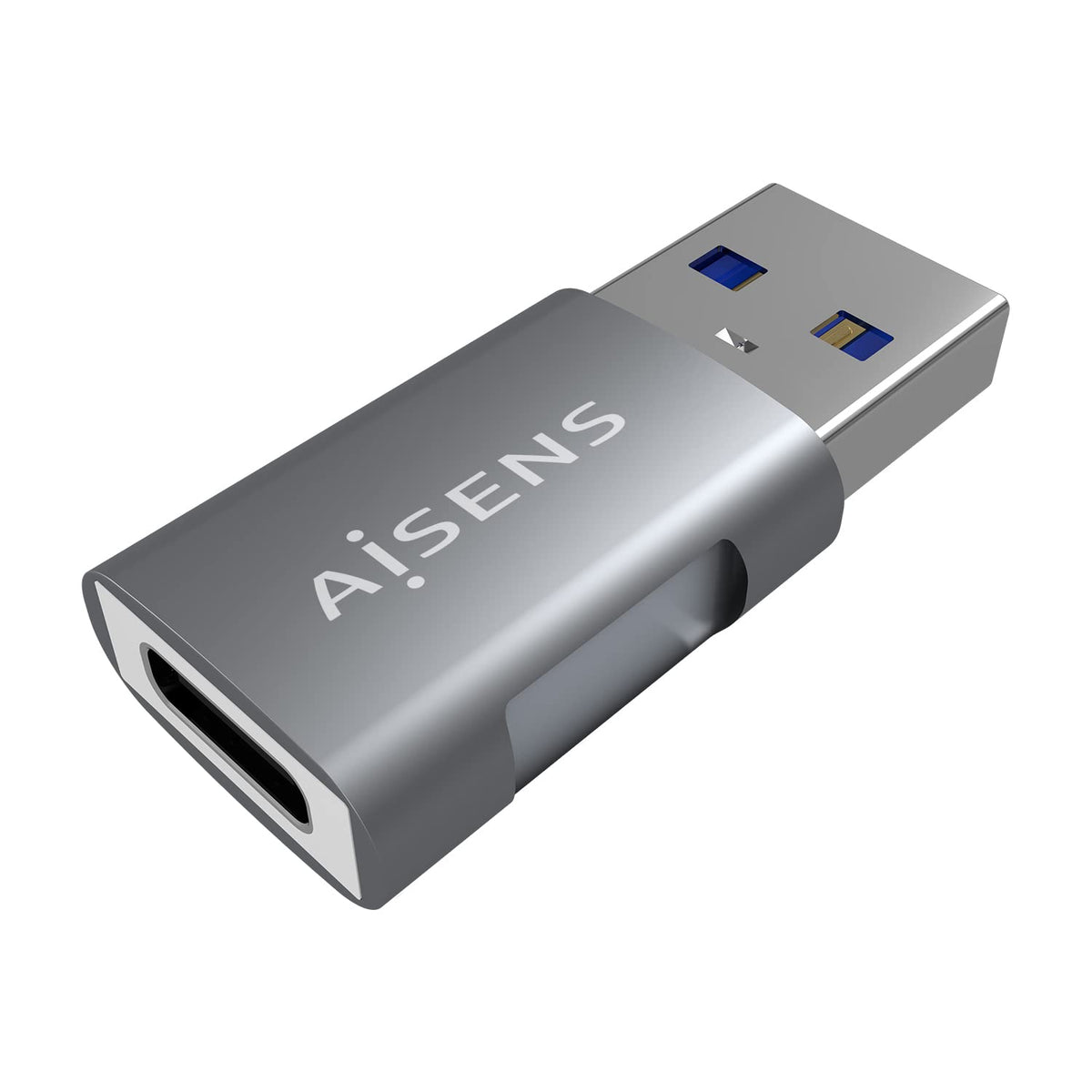 Adaptador USB 3.2 GEN2 Aisens A108-0655/ USB Tipo-C Hembra - USB Macho