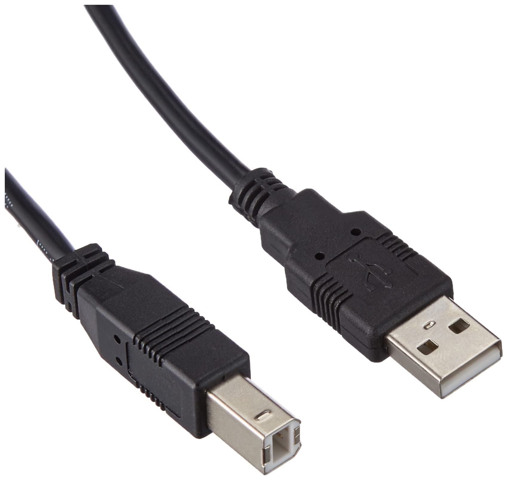 Cable USB 2.0 Impresora Aisens A101-0006/ USB Tipo-B Macho - USB Macho/ Hasta 2.5W/ 60Mbps/ 1.8m/ Negro