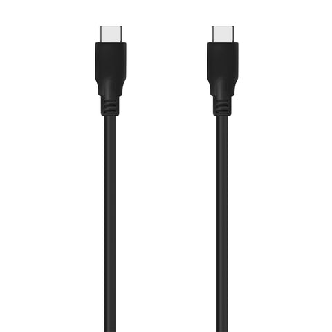 Cable USB 3.2 Tipo-C Aisens A107-0701 20GBPS 5A 100W/ USB Tipo-C Macho - USB Tipo-C Macho/ Hasta 100W/ 2500Mbps/ 60cm/ Negro