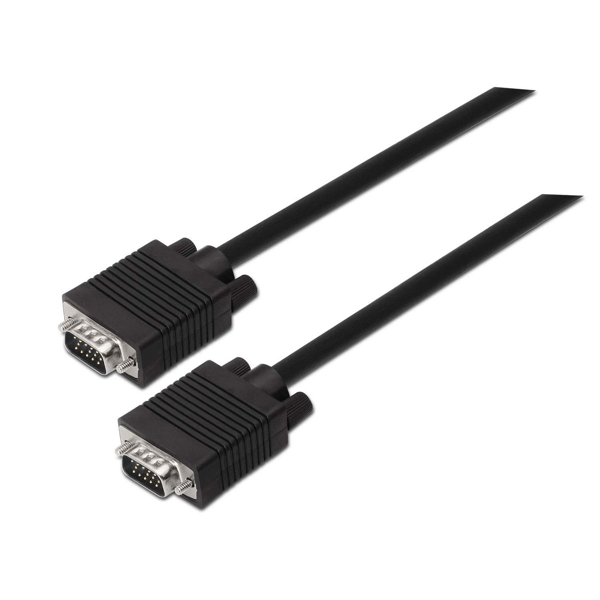 Cable SVGA Aisens A113-0068/ VGA Macho - VGA Macho/ Hasta 3W/ 10Mbps/ 1.8m/ Negro