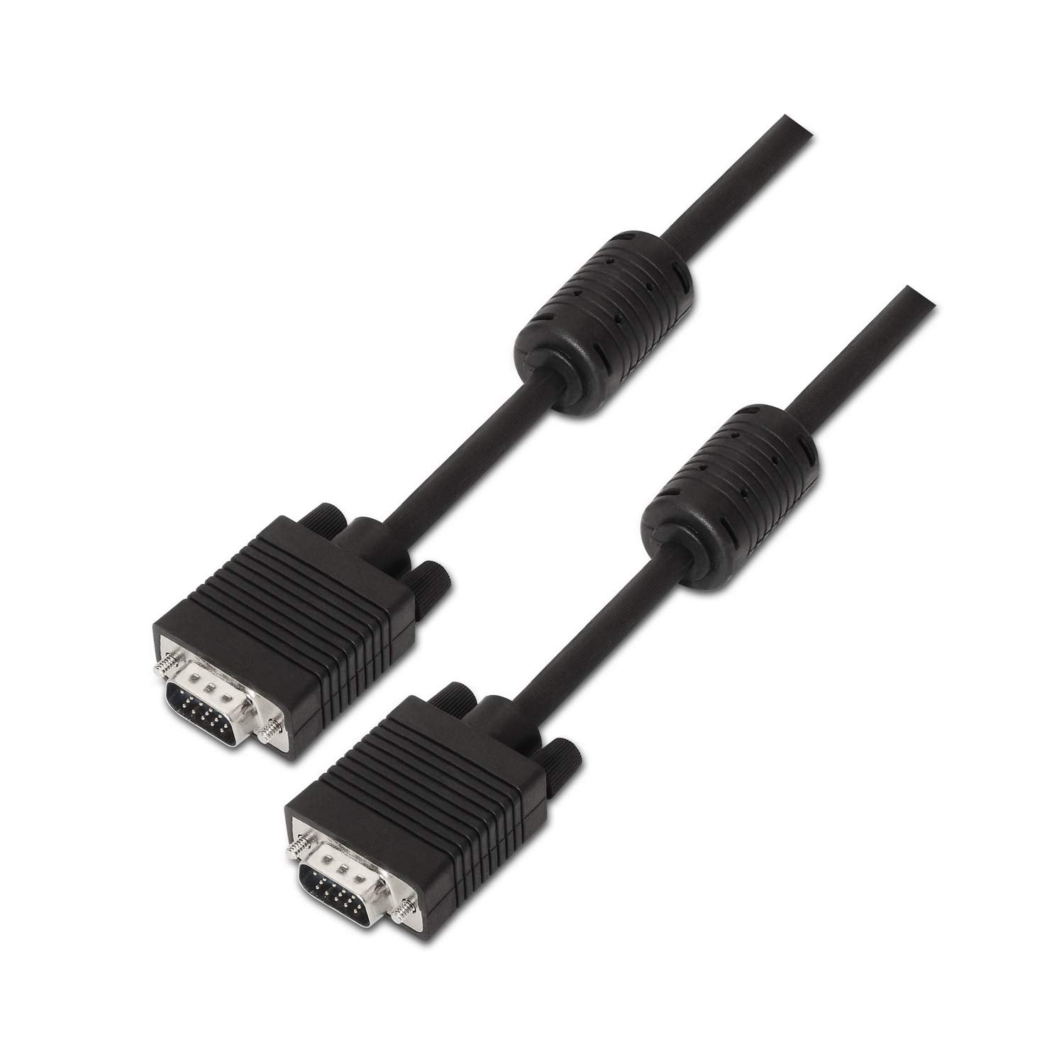 Cable SVGA Aisens A113-0071/ VGA Macho - VGA Macho/ Hasta 3W/ 10Mbps/ 1.8m/ Negro