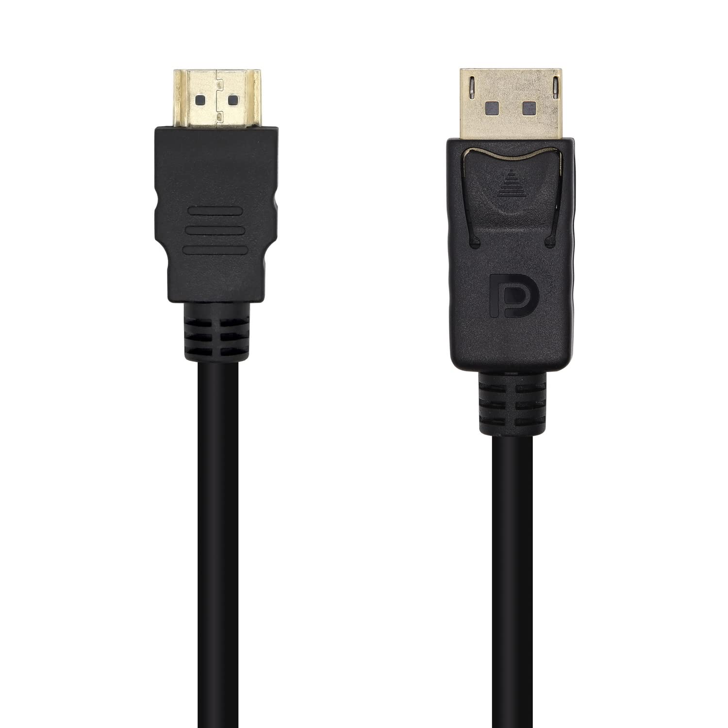 Cable Conversor Aisens A125-0459/ DisplayPort Macho - HDMI Macho/ Hasta 5W/ 2300Mbps /1m/ Negro