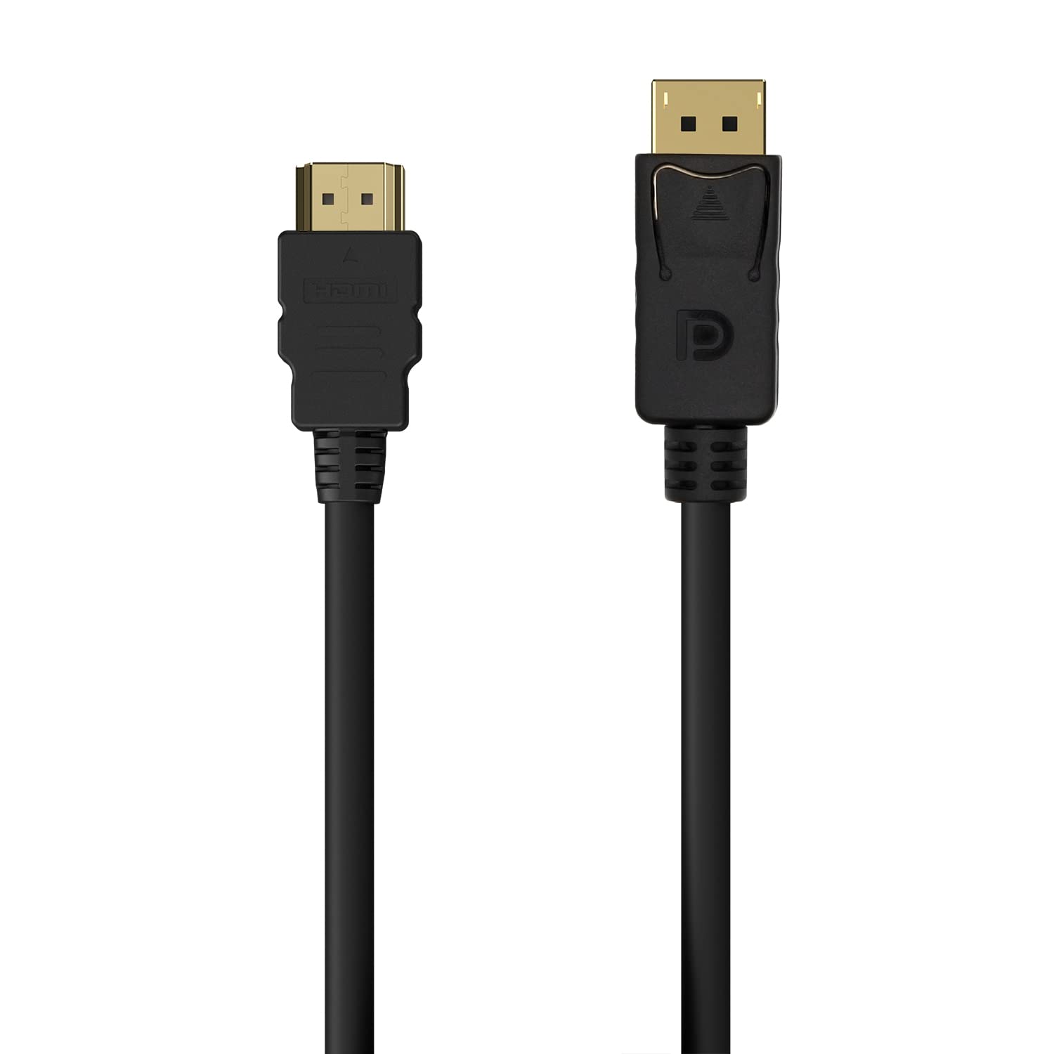 Cable Conversor Aisens A125-0550/ Displayport Macho - HDMI Macho/ Hasta 5W/ 2300Mbps/ 50cm/ Negro